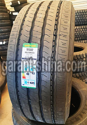 WestLake WSA2 (рулевая) 385/55 R22.5 160K 20PR - Фото реальной шины с этикеткой